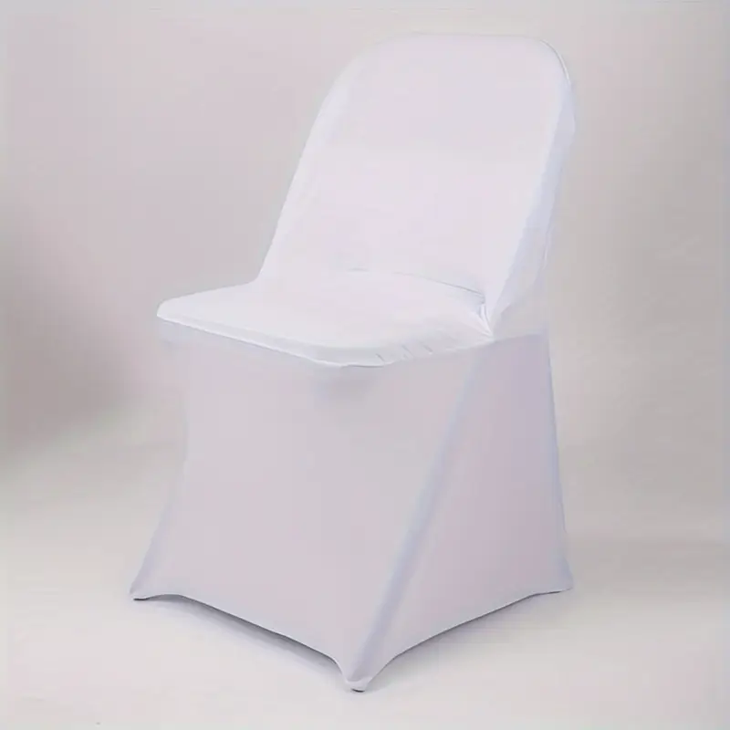 Housse de chaise universelle blanche en tissus